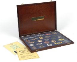 A cased set of 'Badges of the World's Great Motor Cars' by Danbury Mint, ((3))