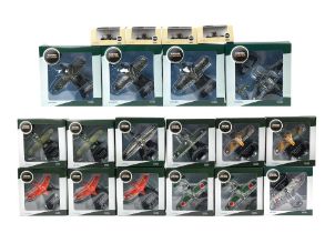 Sixteen boxed 1:72 scale die-cast models of WWII fighter aircraft by Oxford Aviation, ((20))
