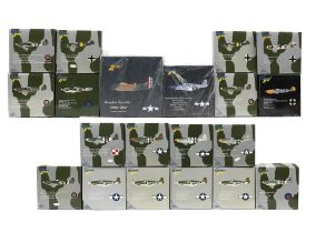Twenty boxed 1:72 scale die-cast WWII fighter aircraft models by Gemini, ((20))