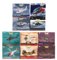 Ten boxed 1:72 scale limited edition die-cast models of helicopters by Corgi Aviation Archive, ...