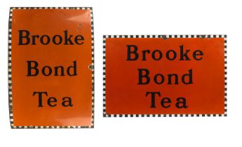 Two Brooke Bond Tea enamel signs, ((2))