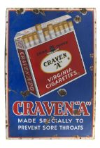 A Craven A Virginia Cigarettes enamel sign