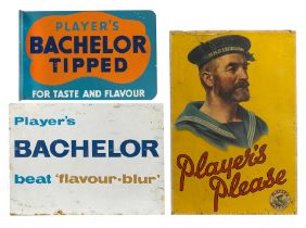 Three Player's tinplate advertising signs, ((3))