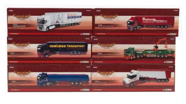 Six boxed 1:50 scale limited edition die-cast models of haulage and heavy goods transport lorrie...