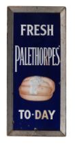 A Fresh Palethorpes' To-day enamel advertising sign,