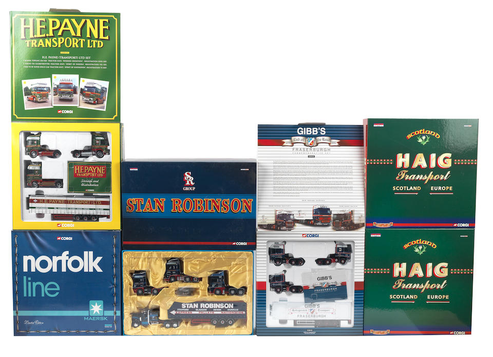 Five 1:50 scale limited edition box sets of die-cast model haulage and heavy goods transport lor...