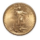 United States 1927 St. Gaudens $20 Double Eagle Gold Coin.