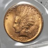 United States 1932 Indian Head $10 Eagle Gold Coin.