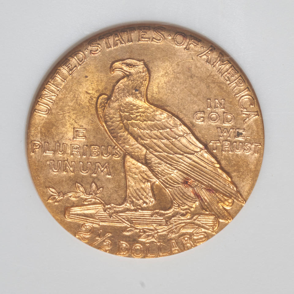 United States Two Indian Head $2.50 Quarter Eagle Gold Coins. - Image 2 of 5