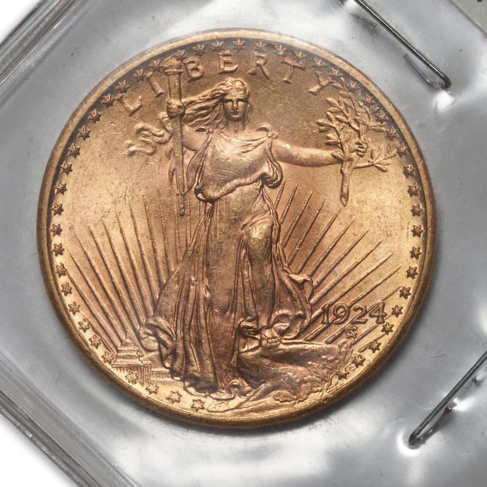 United States Three St. Gaudens $20 Double Eagle Gold Coins. - Image 3 of 7