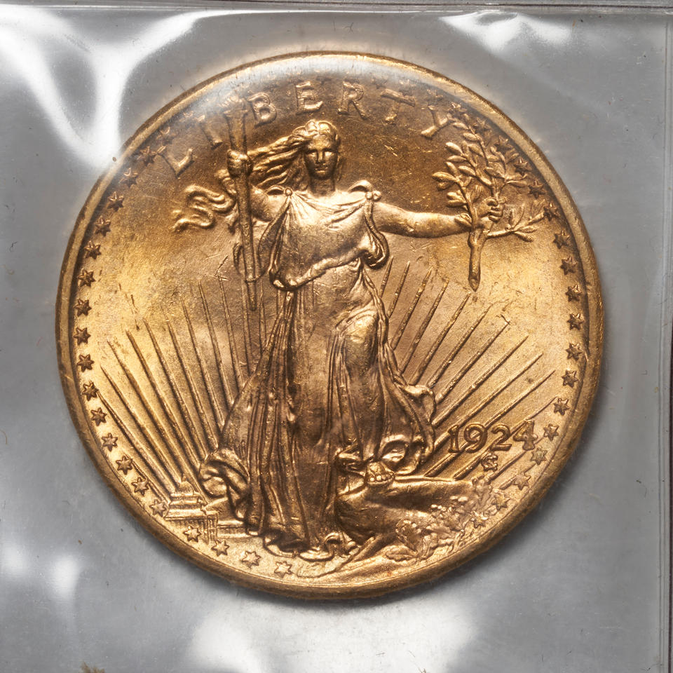 United States Three St. Gaudens $20 Double Eagle Gold Coins. - Image 5 of 7
