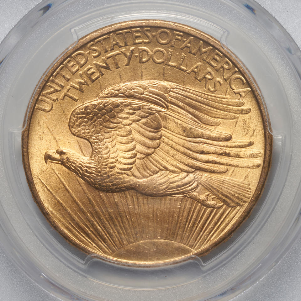 United States 1908 No Motto St. Gaudens $20 Double Eagle Gold Coin. - Image 2 of 3