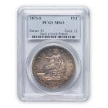 United States 1876-S Trade Dollar.