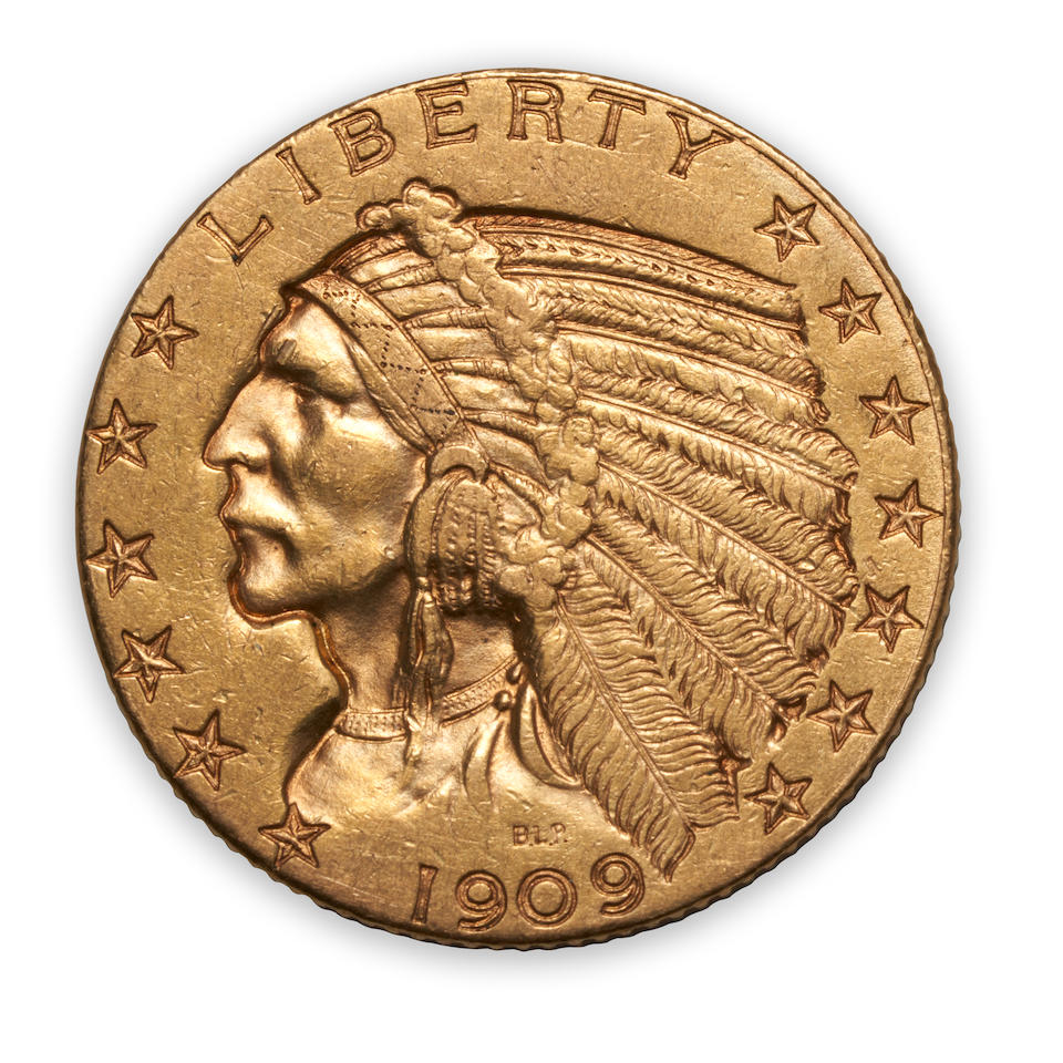 United States Three Indian Head $5 Half Eagle Gold Coins. - Image 3 of 6