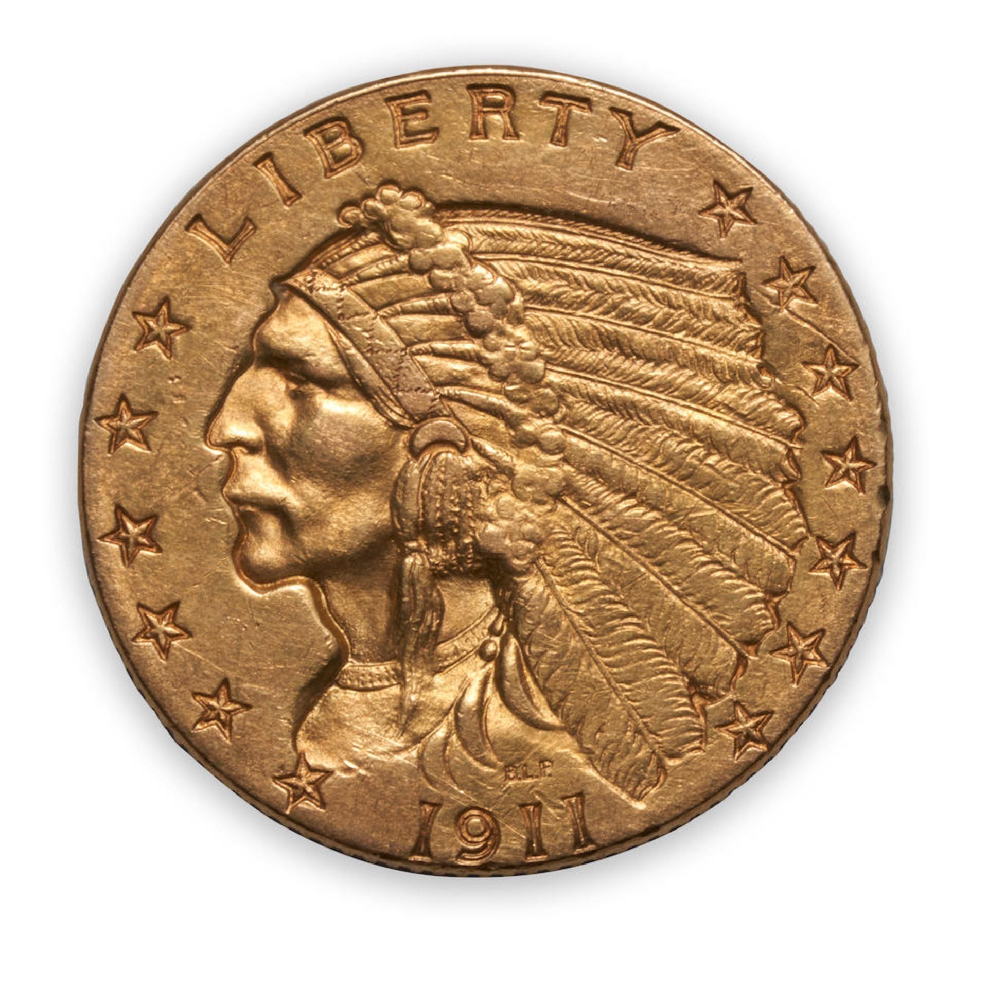 United States Four Indian Head $2.50 Quarter Eagle Gold Coins. - Bild 9 aus 9