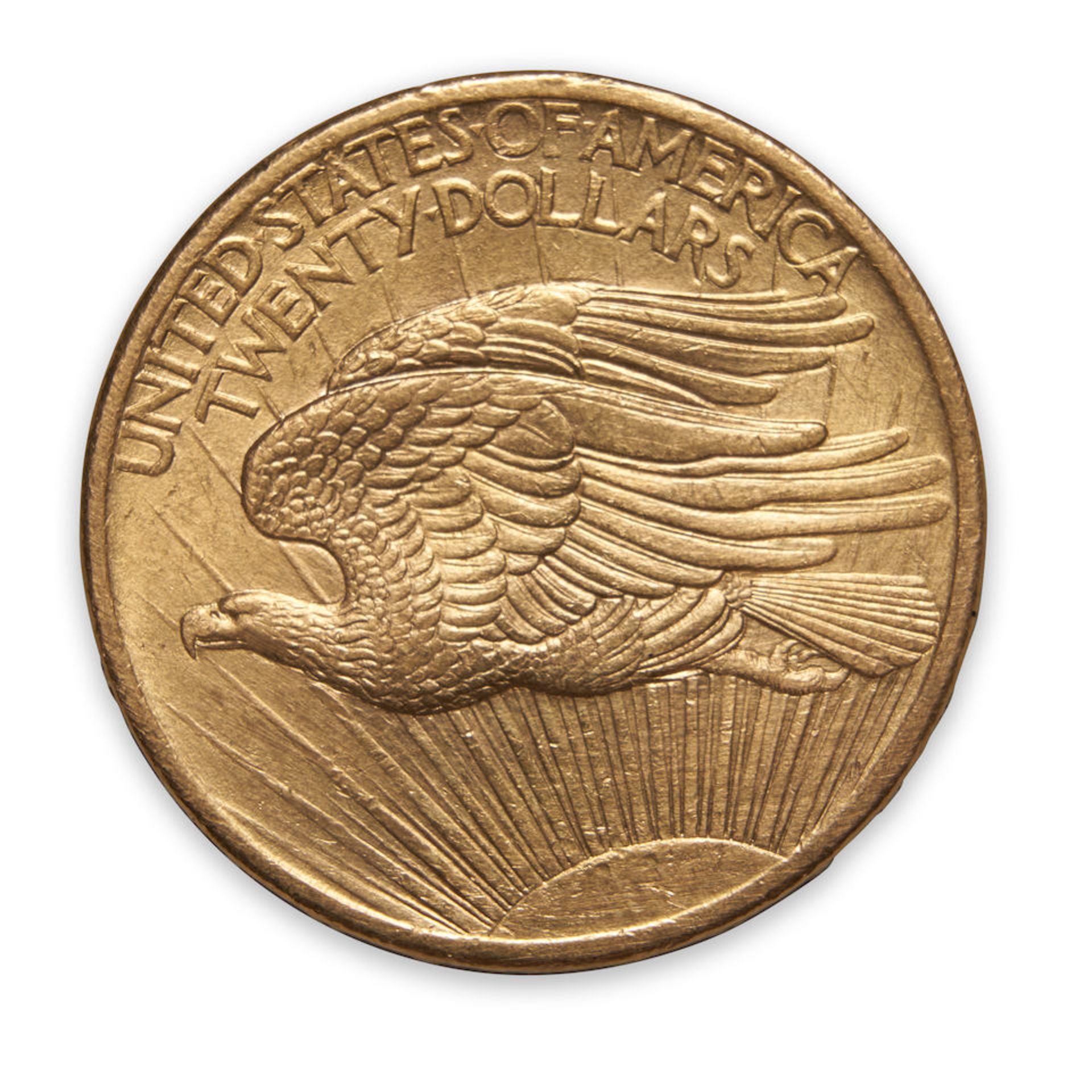 United States 1908 No Motto St. Gaudens $20 Double Eagle Gold Coin. - Bild 2 aus 2