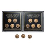 United States Thirteen 2006 1/10th ounce Uncirculated $5.00 Eagle Gold Bullion Coins.