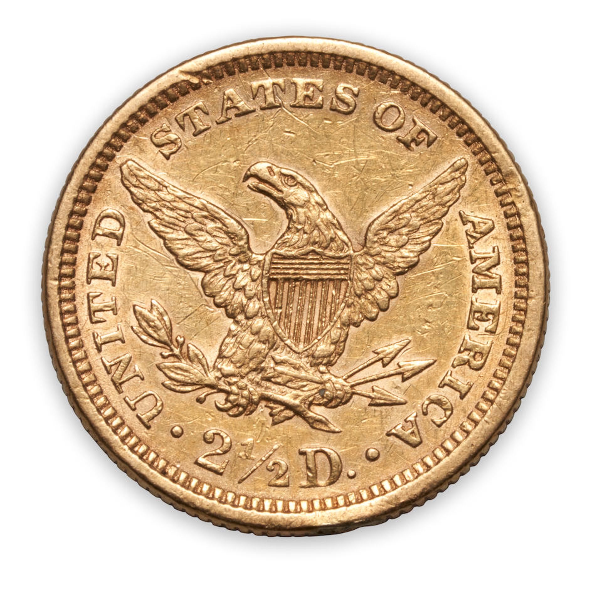 United States Five $2.50 Quarter Eagle Gold Coins. - Bild 3 aus 8