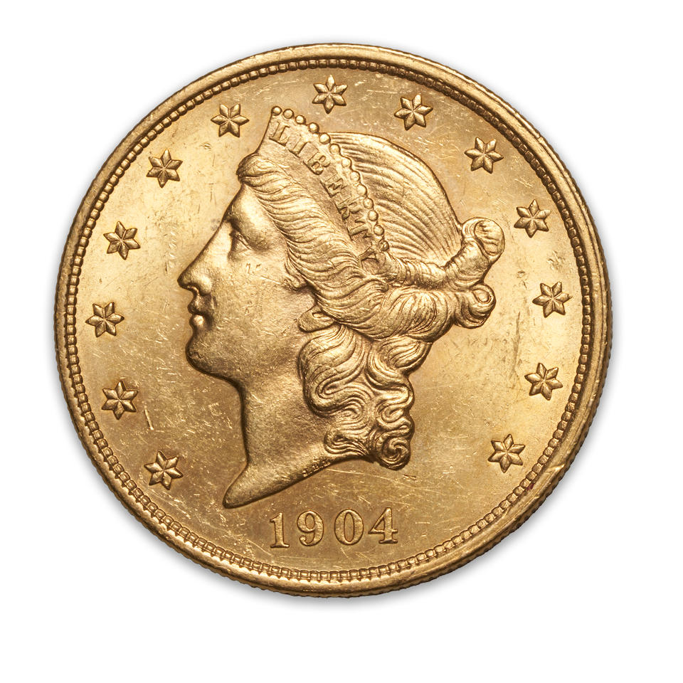 United States Two 1904 Liberty $20 Double Eagle Gold Coins. - Image 3 of 6