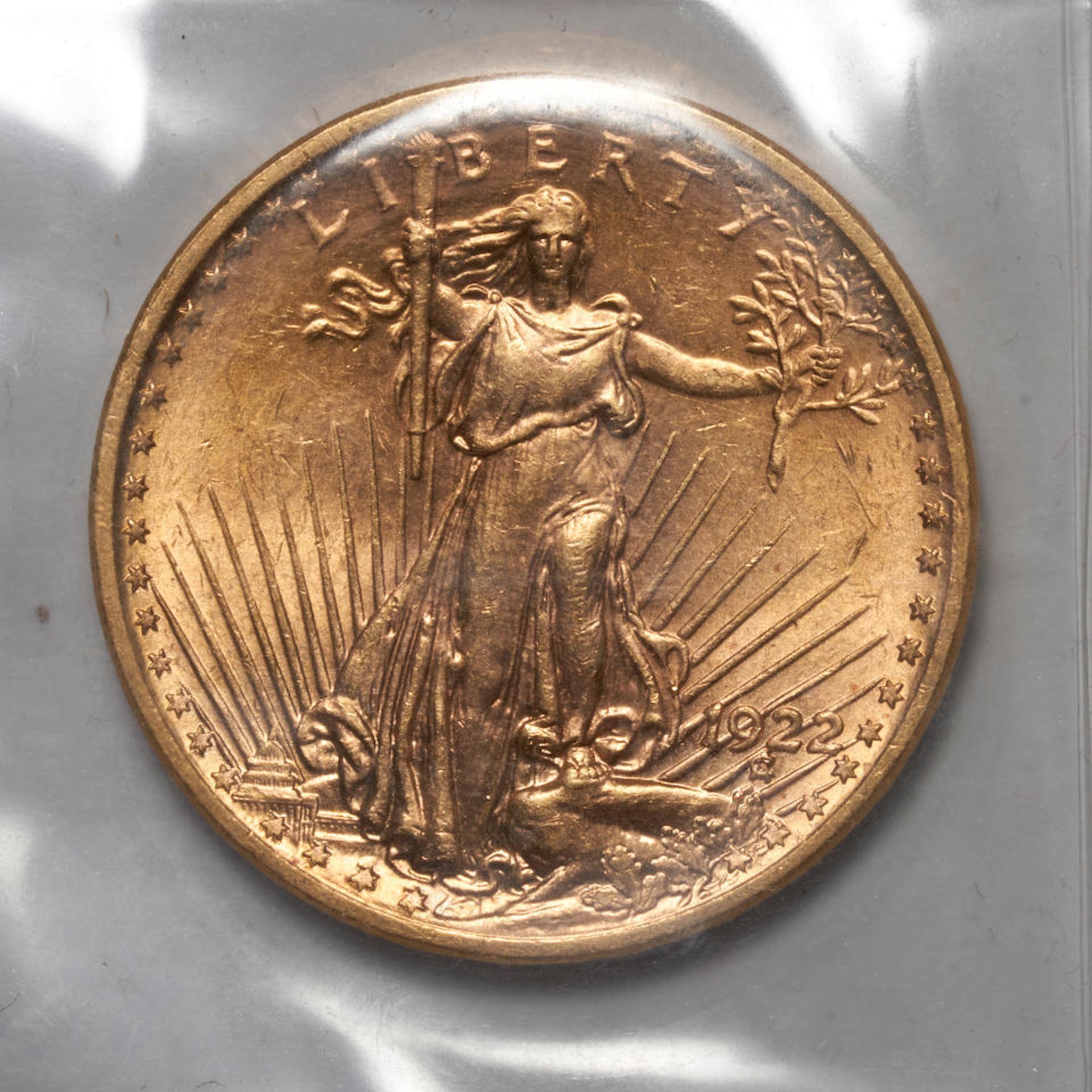 United States Three St. Gaudens $20 Double Eagle Gold Coins. - Bild 7 aus 7