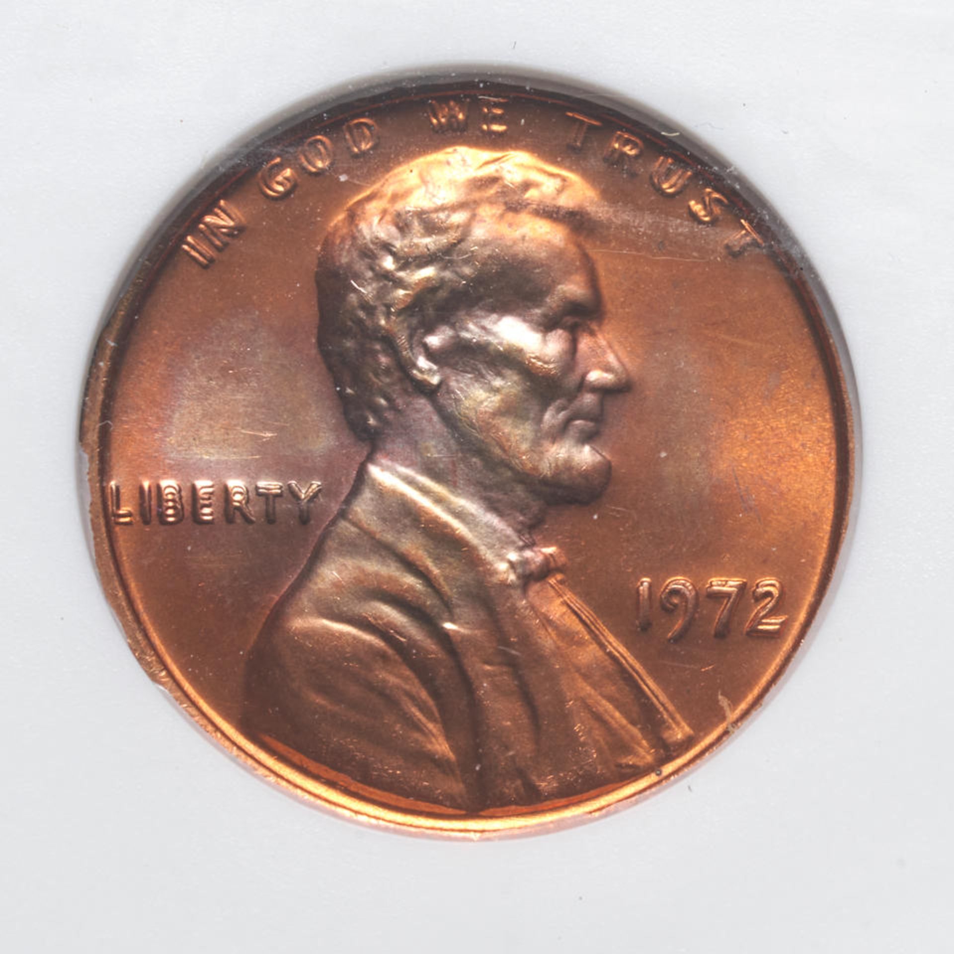 United States Three 1972 Doubled Die Obverse Lincoln Cents. - Image 3 of 3