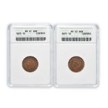 United States Two Indian Head Cents.