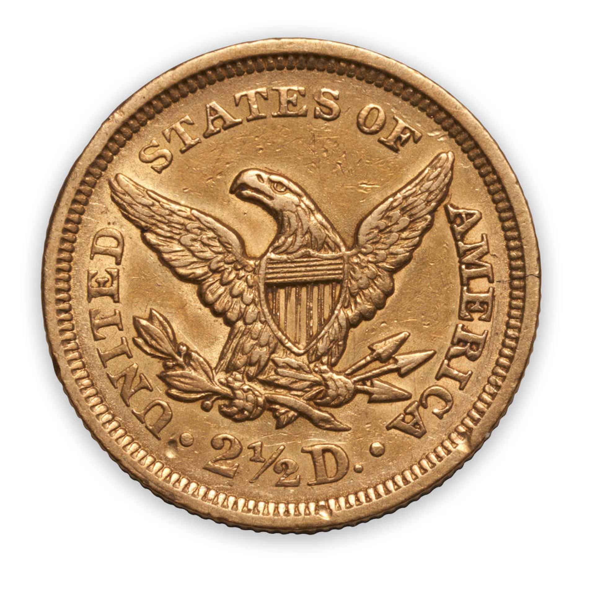 United States Five $2.50 Quarter Eagle Gold Coins. - Bild 5 aus 8