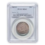 United States 1825/3 Capped Bust Quarter.