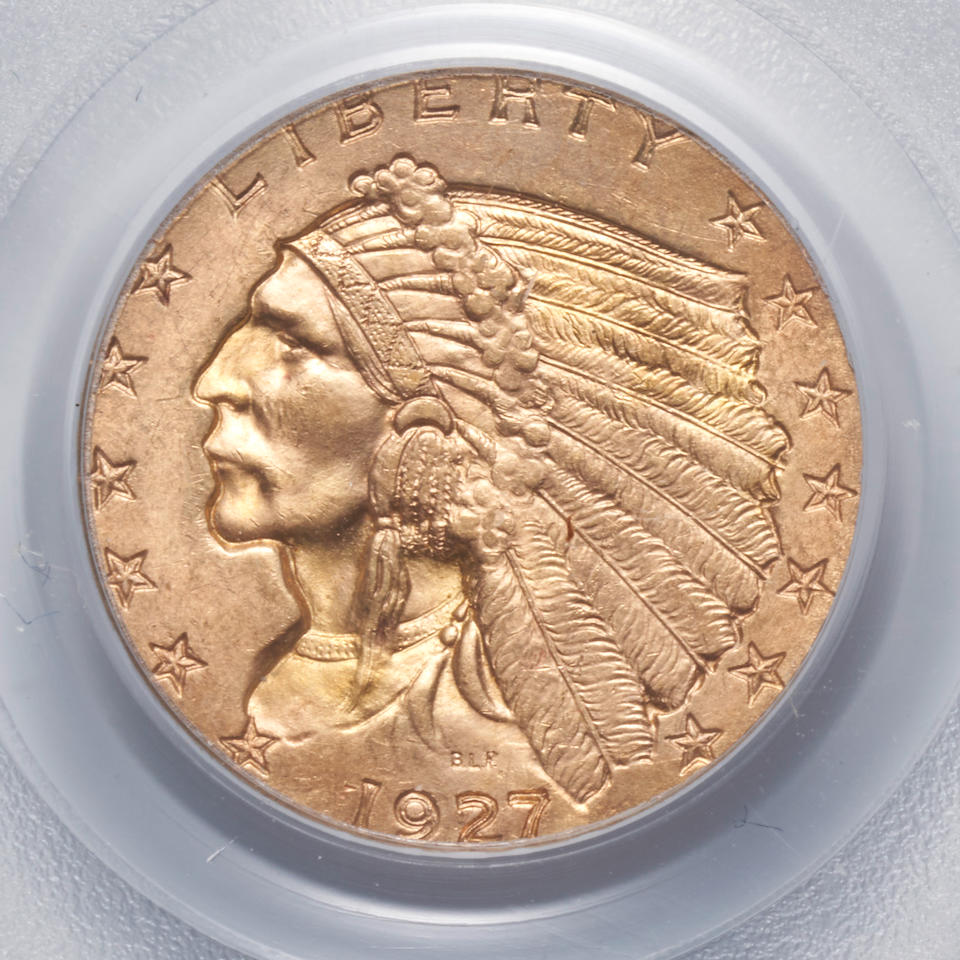 United States Two Indian Head $2.50 Quarter Eagle Gold Coins. - Image 5 of 5