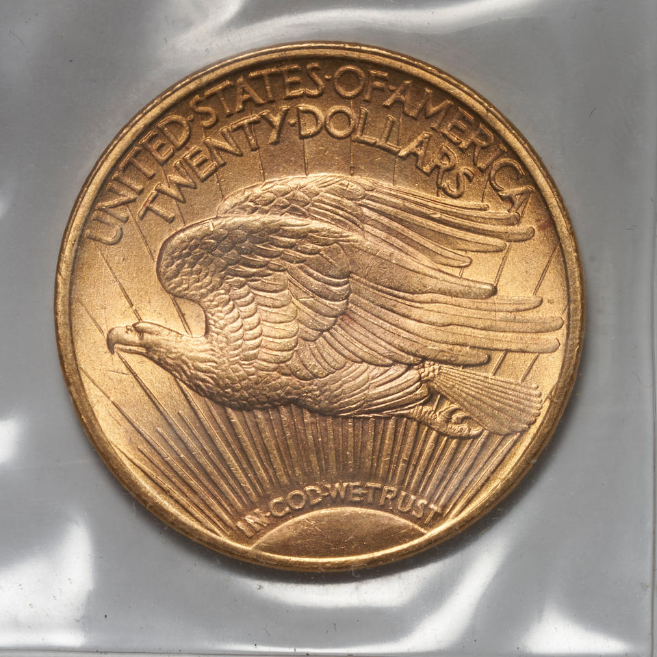 United States Three St. Gaudens $20 Double Eagle Gold Coins. - Image 6 of 7