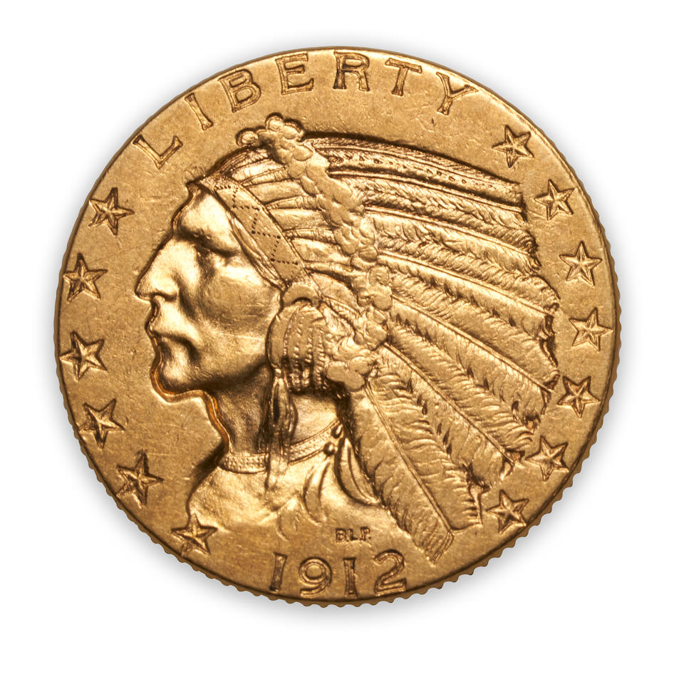 United States Three Indian Head $5 Half Eagle Gold Coins. - Image 6 of 6