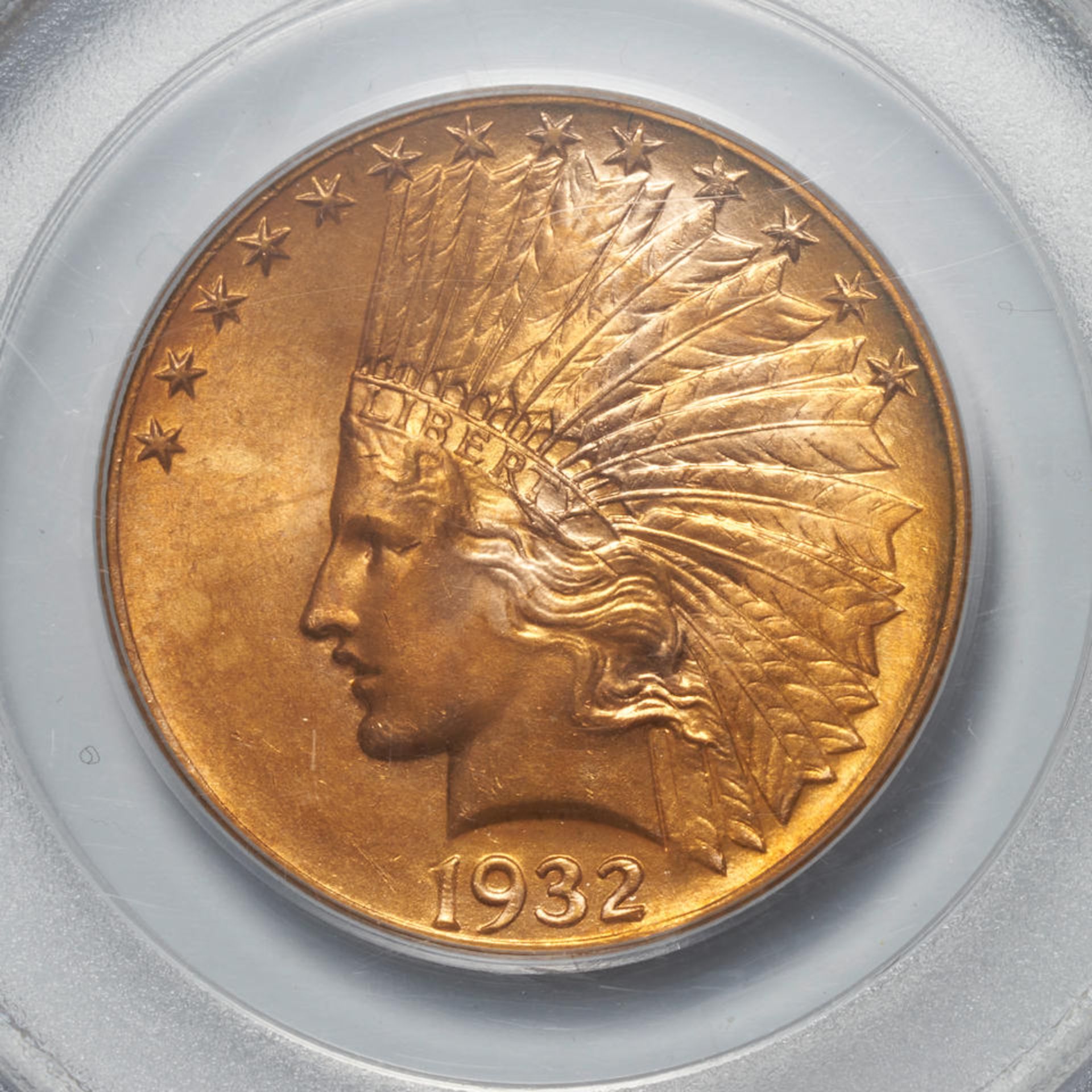 United States 1932 Indian Head $10 Eagle Gold Coin. - Bild 3 aus 3