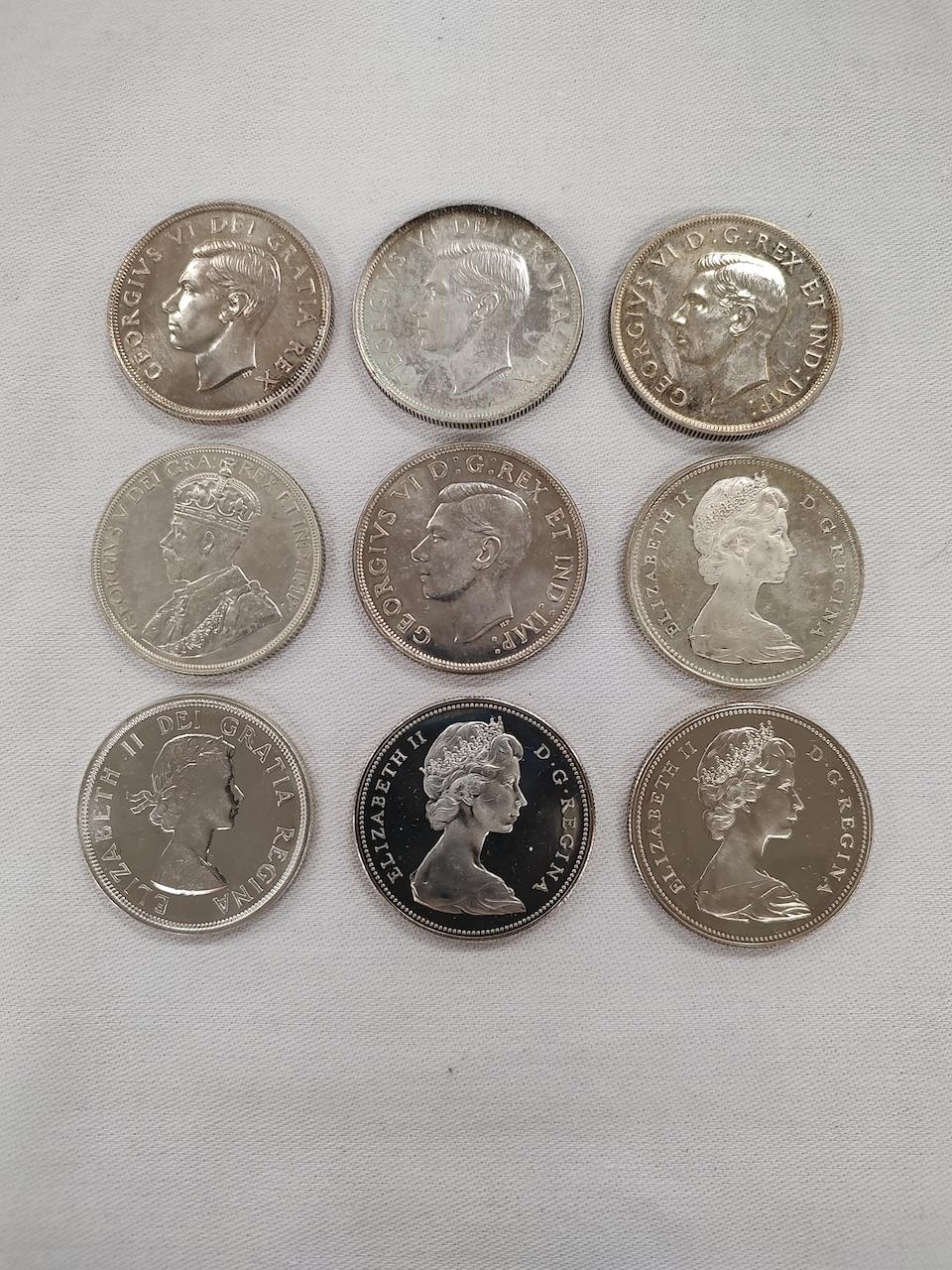 Canada Nineteen Silver Dollar Coins. - Image 2 of 11