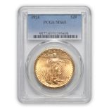 United States 1924 St. Gaudens $20 Double Eagle Gold Coin.