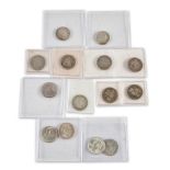 United States Group of Collectible Silver Coins.