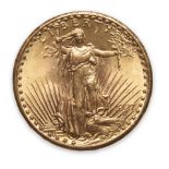 United States 1927 St. Gaudens $20 Double Eagle Gold Coin.