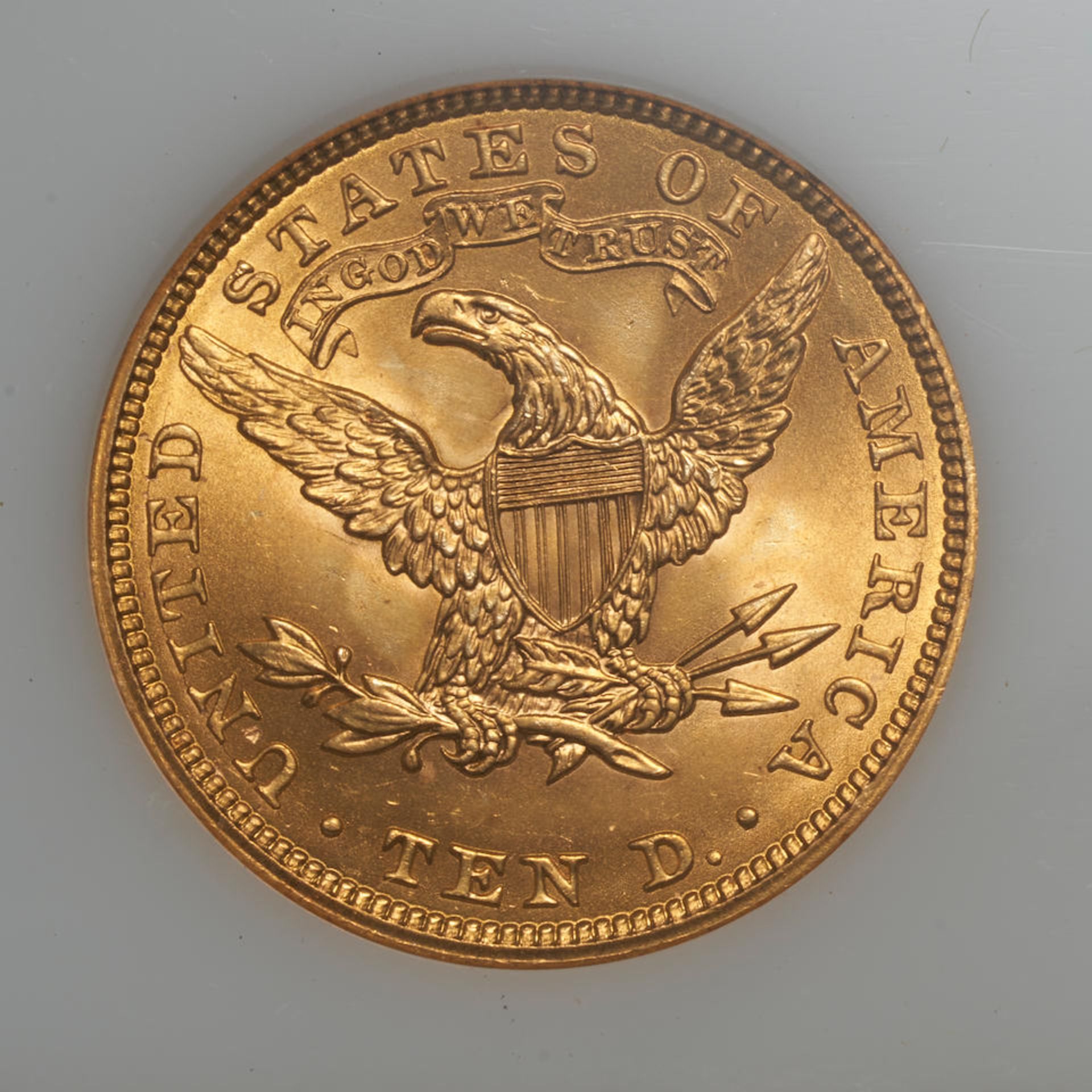 United States 1907 Liberty $10 Eagle Gold Coin. - Bild 2 aus 3