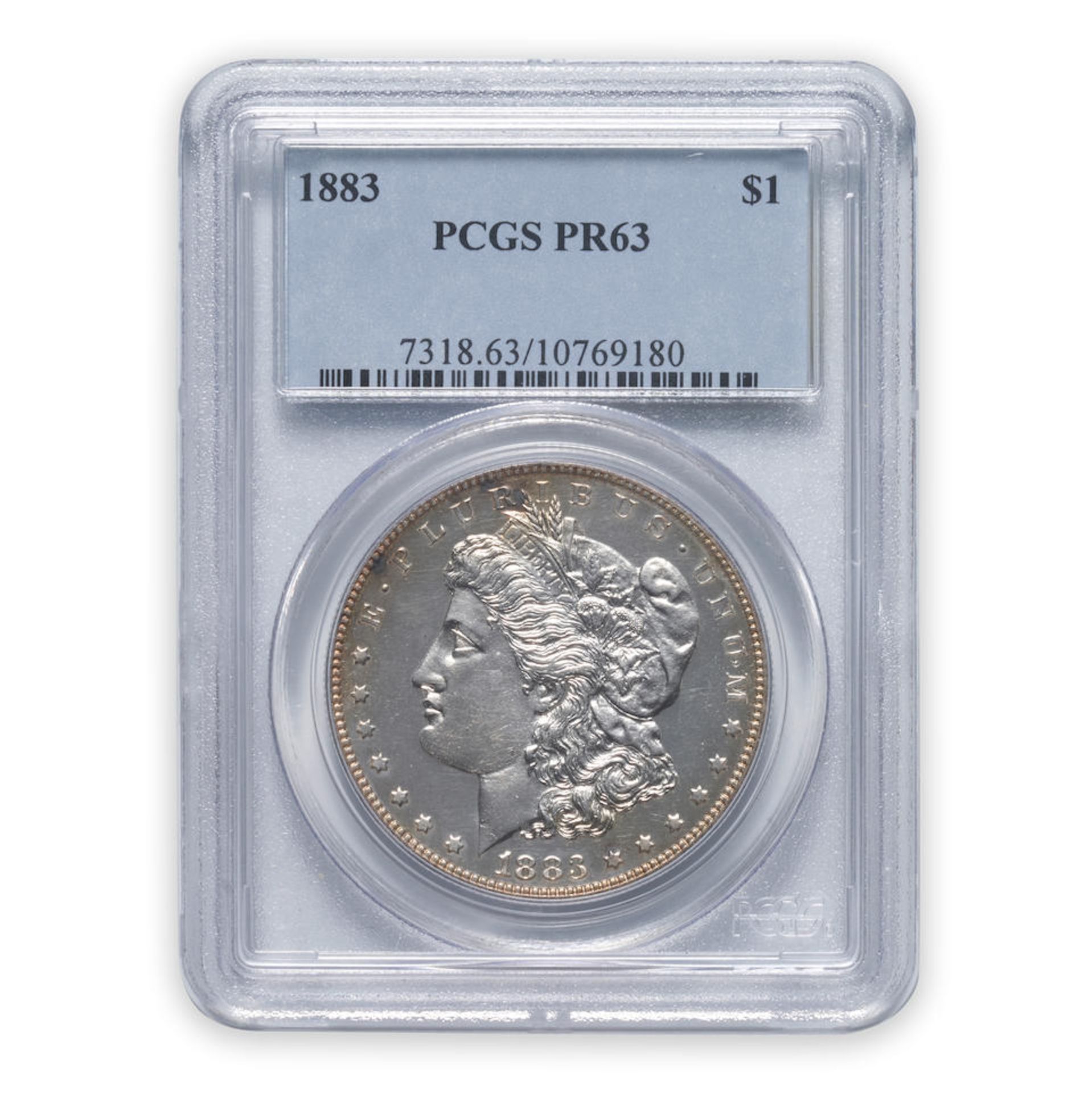 United States Proof 1883 Morgan Dollar.