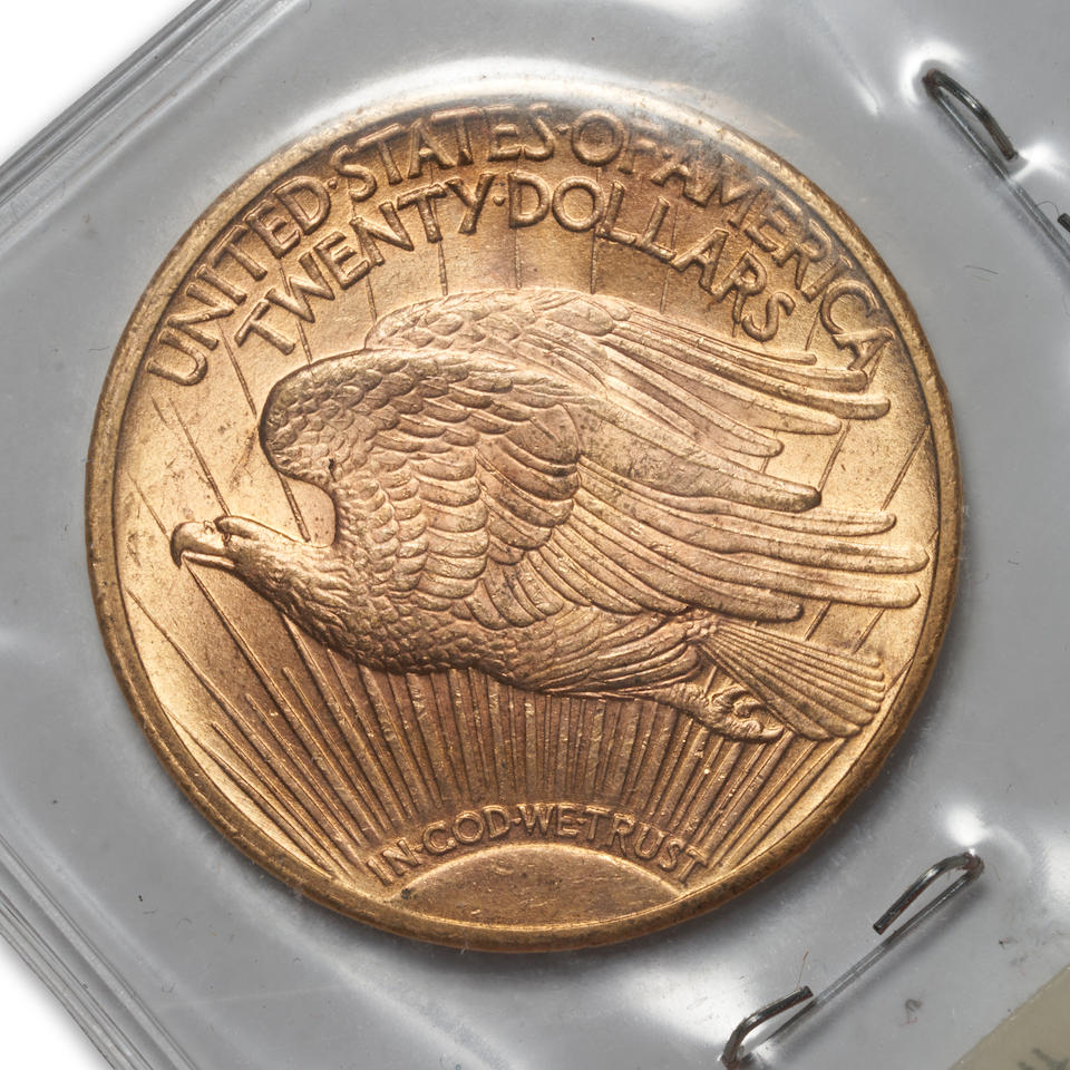 United States Three St. Gaudens $20 Double Eagle Gold Coins. - Image 2 of 7