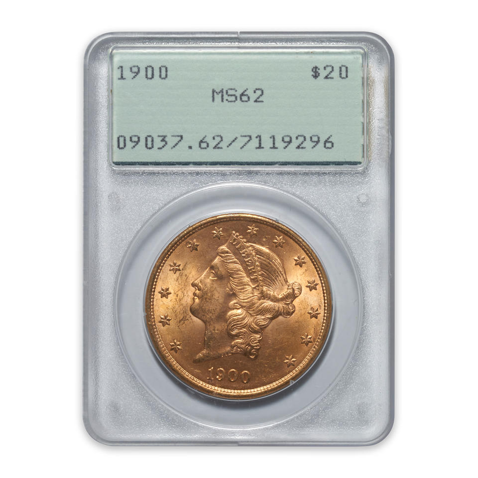 United States 1900 Liberty $20 Double Eagle Gold Coin.
