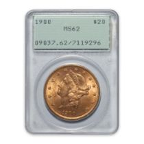 United States 1900 Liberty $20 Double Eagle Gold Coin.