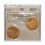 United States Two 1911 Indian Head $5 Half Eagle Gold Coins.