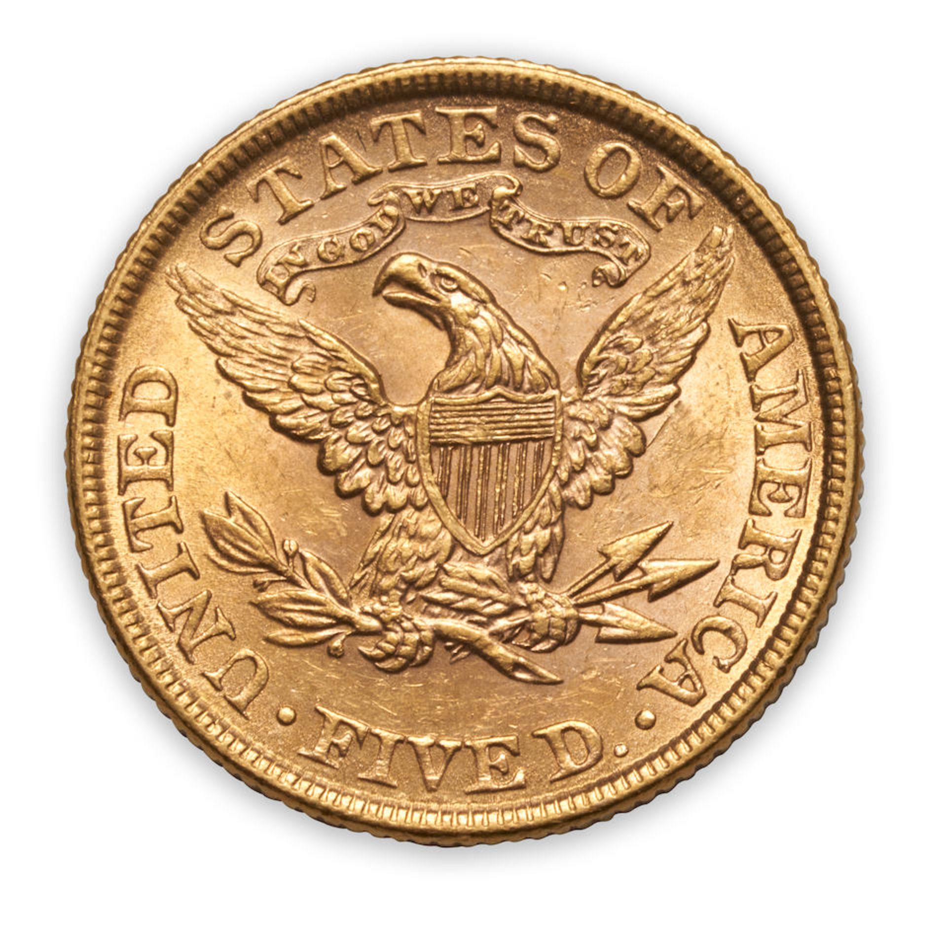 United States Three Liberty Head $5 Half Eagle Gold Coins. - Bild 3 aus 6