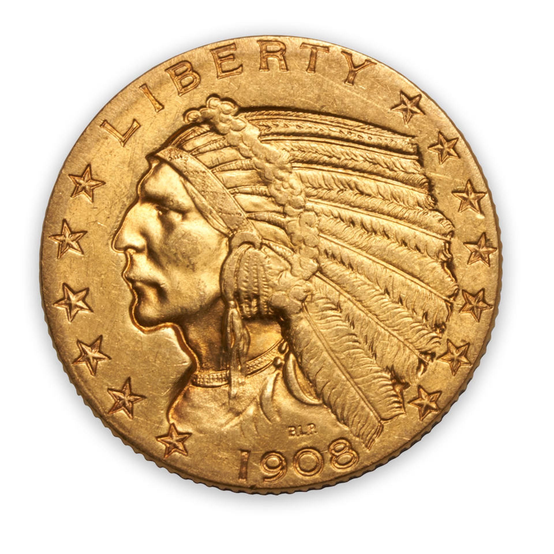 United States Three Indian Head $5 Half Eagle Gold Coins. - Bild 4 aus 6