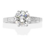 DIAMOND SINGLE-STONE RING