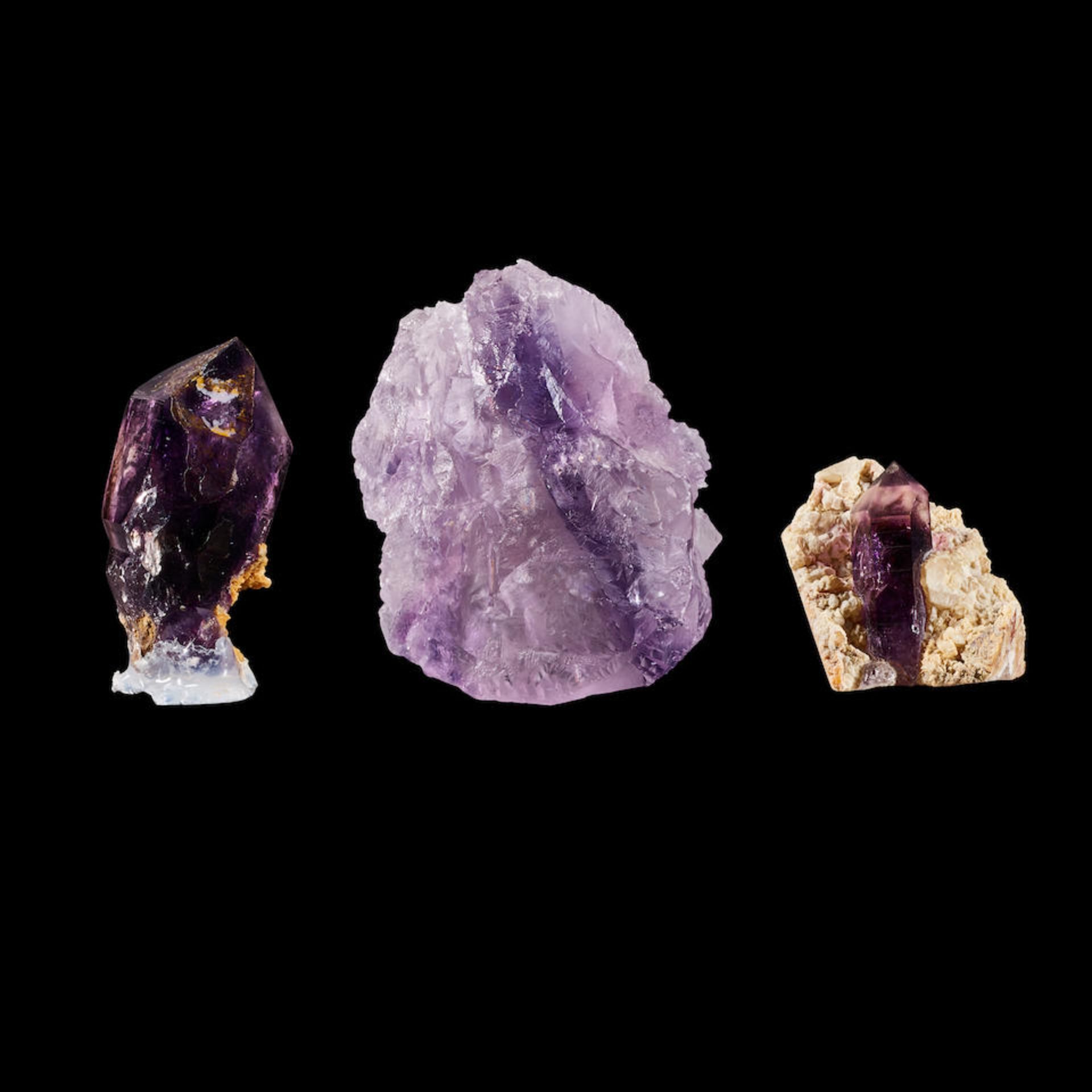 Three Amethyst Specimens