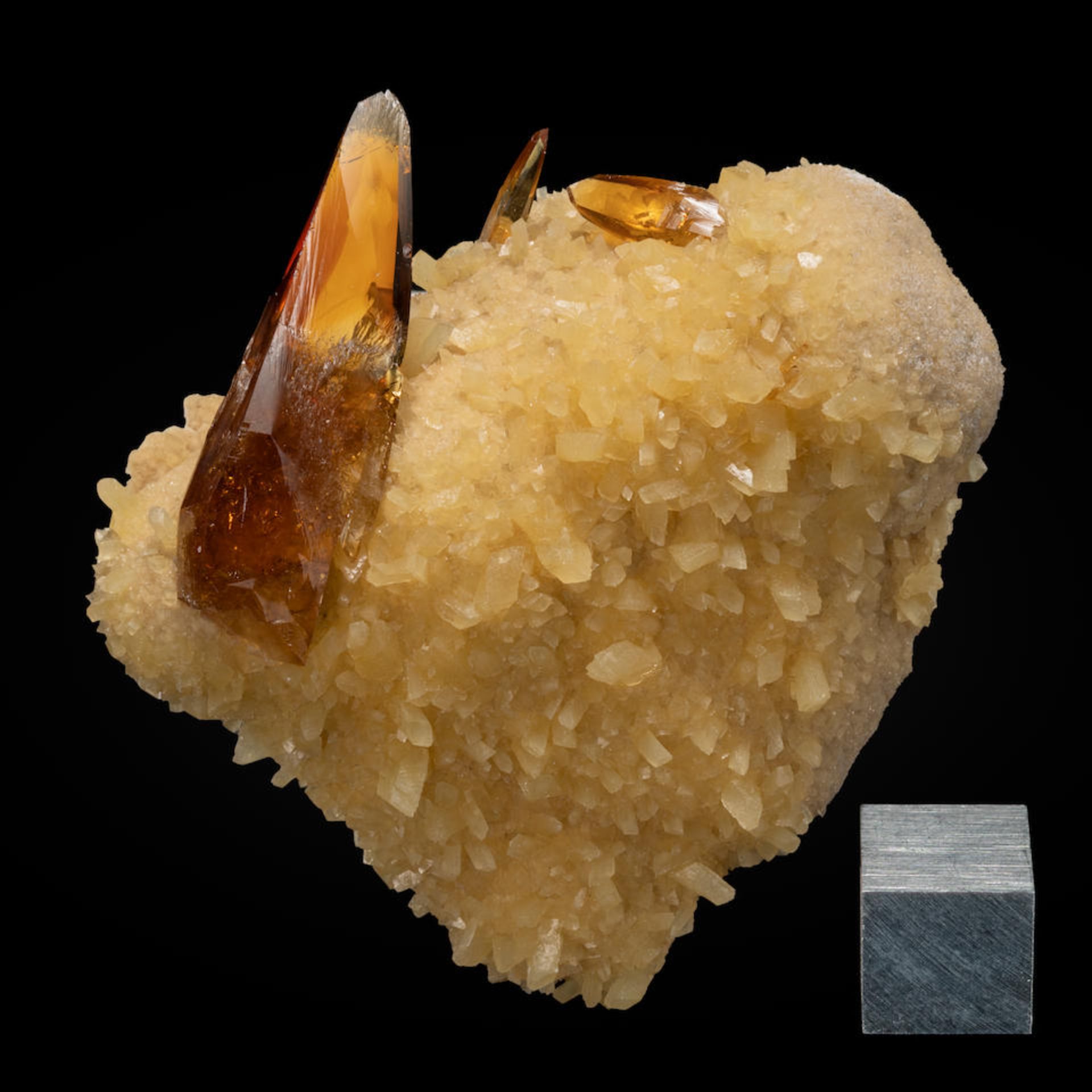 Baryte on Calcite, ref 52 - Bild 2 aus 2