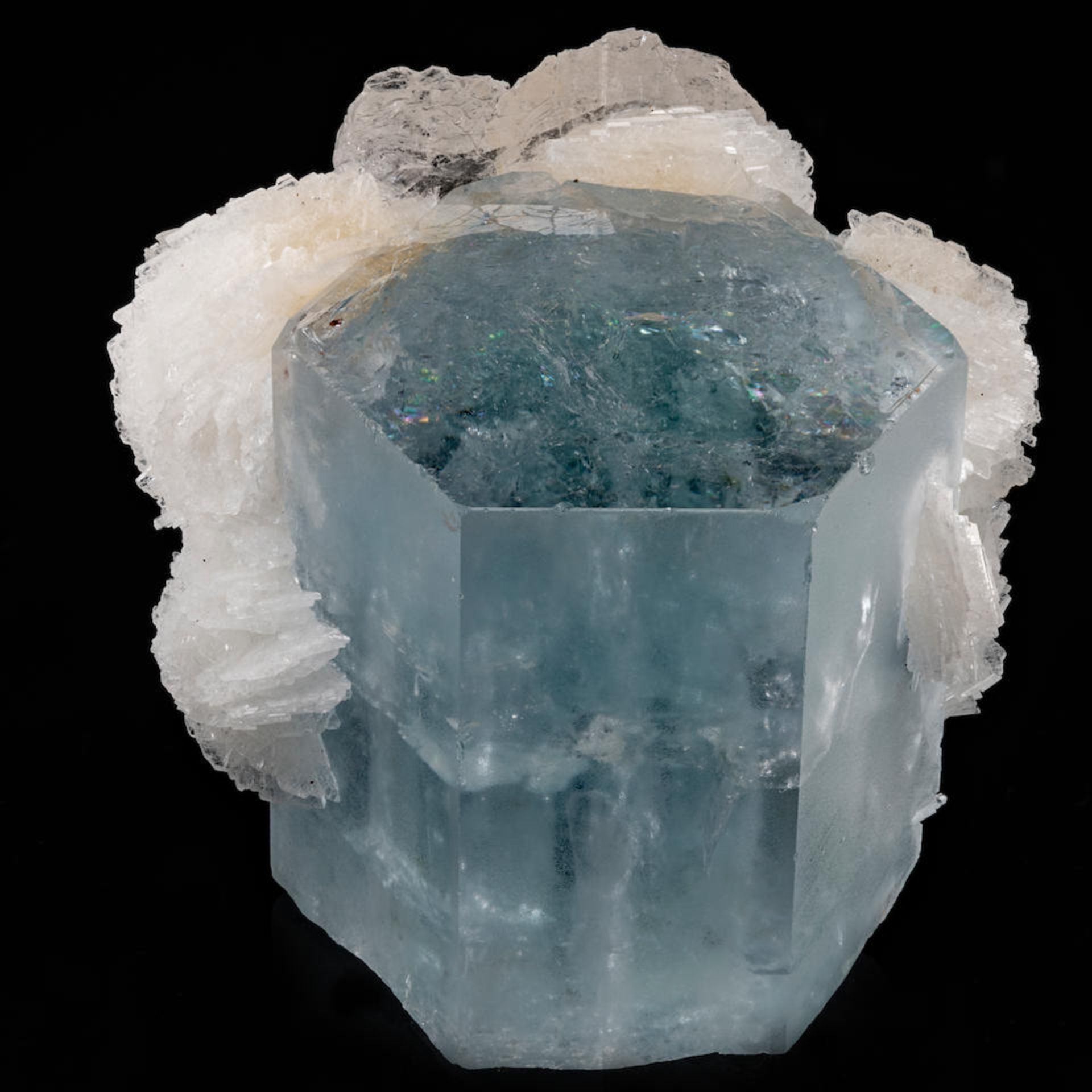 Aquamarine with Albite