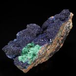 Azurite with Velvet Malachite