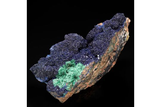 Azurite with Velvet Malachite